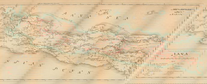 Java Official Tourist Bureau map. Dutch East Indies. Indonesia c1917 old