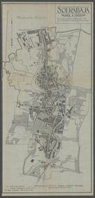 Soerabaya. Surabaya city plan, Java, Indonesia. VAN STOCKUM 1930 old map