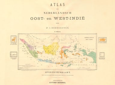 DUTCH EAST INDIES. Indonesia. DORNSEIFFEN 1892 old antique map plan chart