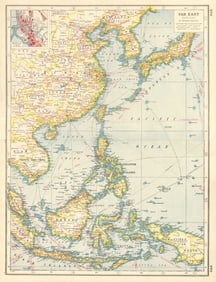 EAST ASIA INDUSTRIES. China Korea East Indies Philippines. Manila plan 1920 map