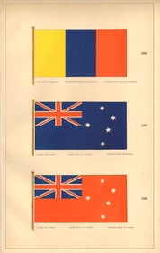 AUSTRALIAN/COLOMBIAN FLAGS. New Grenada Merchant; Victoria Blue/Red Ensign 1873