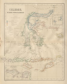 DUTCH EAST INDIES Celebes Sulawesi Lesser Sunda Isles Bali DORNSEIFFEN 1902 map