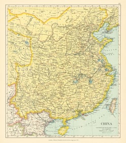 China in provinces. Formosa Taiwan. STANFORD c1925 old vintage map plan chart