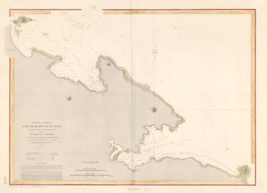 Nouvelle Caledonie. Baies de Kuakue et de Uinne'. CHAMBEYRON sea chart 1891 map