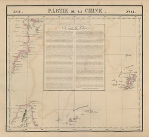 Asie. Partie de la Chine #88 Taiwan Okinawa Zhejiang China VANDERMAELEN 1827 map