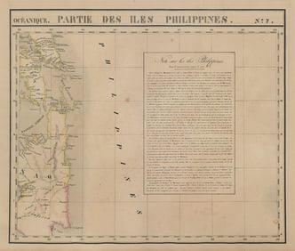 Océanique. Partie des Iles Philippines #7. Mindanao Leyte. VANDERMAELEN 1827 map