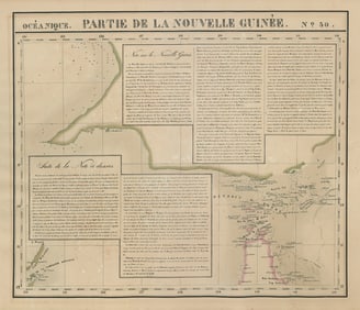 Océanique. Partie de la Nouvelle Guinée #30. Torres Strait VANDERMAELEN 1827 map