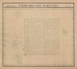 Océanique. Partie… Iles Mariannes #2 North Mariana Islands VANDERMAELEN 1827 map