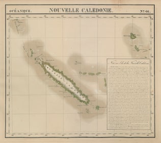 Océanique. Nouvelle Caledonie #46. New Caledonia Vanuatu. VANDERMAELEN 1827 map