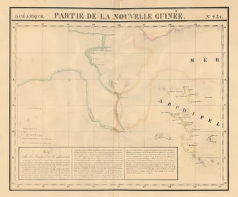 Océanique. Partie de la Nouvelle Guinée #31. New Guinea. VANDERMAELEN 1827 map