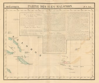 Océanique. Partie des Iles Salomon #33. Solomon Islands. VANDERMAELEN 1827 map