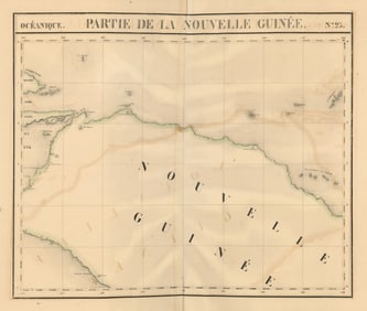 Océanique. Partie de la Nouvelle Guinée #23. New Guinea. VANDERMAELEN 1827 map