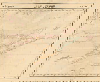 Océanique. Ile Timor #28. Flores. Lesser Sunda Islands. VANDERMAELEN 1827 map