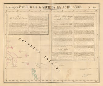 Océanique. Partie… de la Nouvelle Irlande #25. New Ireland VANDERMAELEN 1827 map
