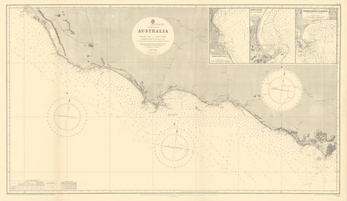 Victoria coast Australia Rivoli Bay-Cape Otway ADMIRALTY chart 1901 (1954) map