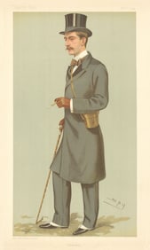 VANITY FAIR SPY CARTOON Albert Frederick Calvert 'Westralia' Australia 1895