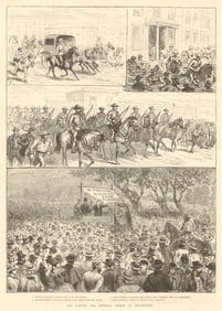 The labour & shipping strike at Melbourne. Victoria Australia. Society 1890