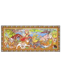 Pattachitra: A Canvas of Ancient Lore  Pattachitra, a living tradition of narrative painting, finds