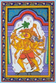 Five Headed Hanuman as Eleventh Rudra
