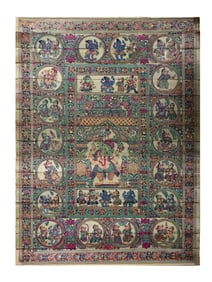 Standing Chaturbhuja Lord Ganesha with His Life Story