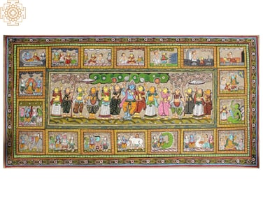 God Shri Krishna Leela Painting