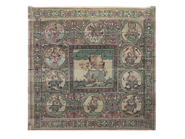 Radha-Krishna with Ten Incarnations of Lord Vishnu (Dashavatara)