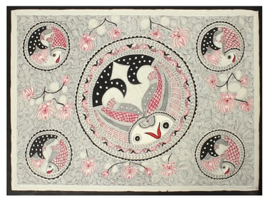 Designer Fish Art | Madhubani Painting