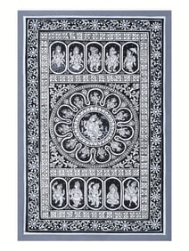 Radha-Krishna with Ten Incarnations of Lord Vishnu (Dashavatara)