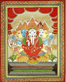 Five Headed Cosmic Ganesha