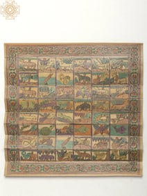 Wildfile Story On Palm Leaf | Watercolor On Palm Leaf | By Rabi Behra