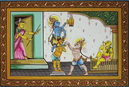 To Chastise Her Beloved Krishna….