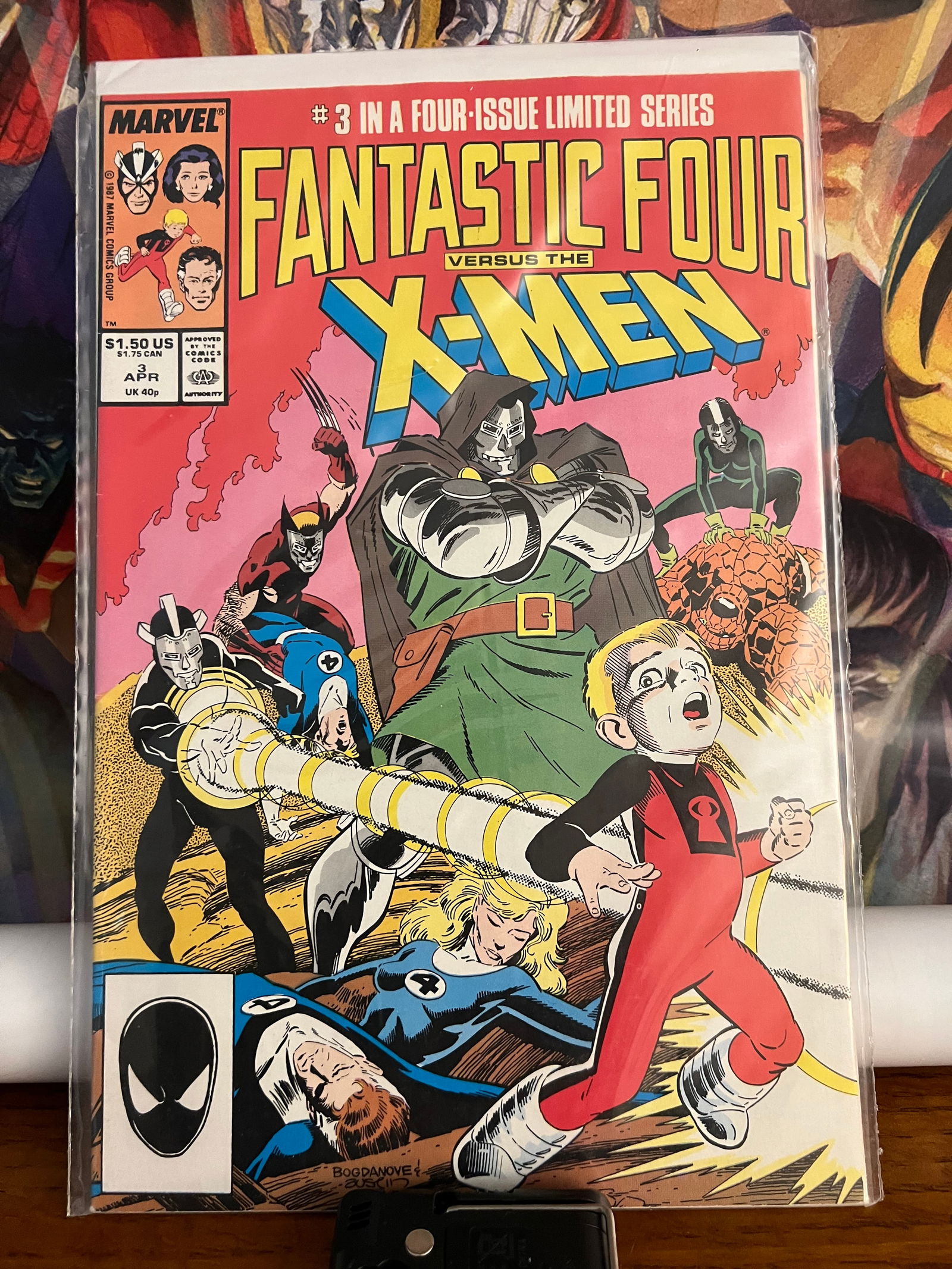 Fantastic4 V XMen#3: Title: Fantastic4 V XMen#3 Date: 1987 Additional Information: Marvel Comics Reserve: $12.00 Shipping: Domestic: Shipping rates are determined by destination International: Foreign shipping rates are d