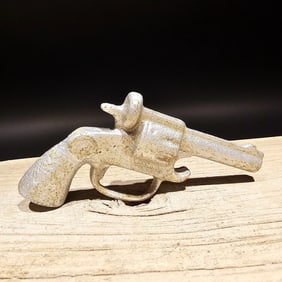 Cast Iron folk art Pistol Bottle Opener