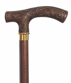 36" Victorian Wood Walking Cane