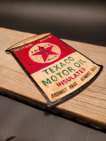 Cast Iron Texaco Gas Oil Sign Plaque
