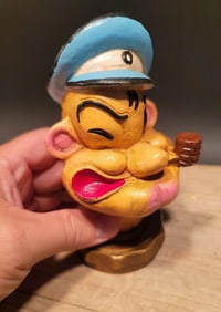 Cast Iron Popeye Sailor Figure Radiator Cap Statue