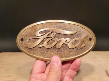 Brass Ford Plaque