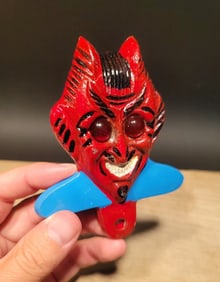 Devil License Plate Fob Topper