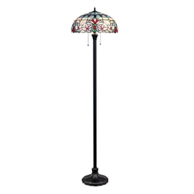 67.3" Stained Glass Floor Lamp
