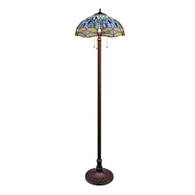64.76" Stained Glass Floor Lamp