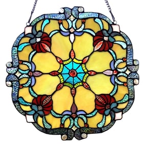 18" Stained Glass Window Hanging Panel Suncatcher
