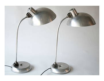 BAUHAUS INDUSTRIAL PAIR OF DESK LAMP CHRISTIAN DELL KAISER (1 of 6)