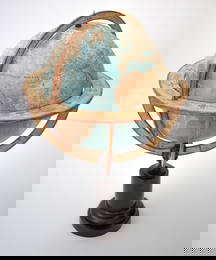 1850 LARGE 14" THURY & BELNET FRENCH ANTIQUE TERRESTRIAL GLOBE MAPPEMONDE