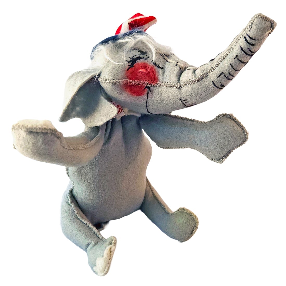 Extremely Rare 1960’s Republican Patriotic Elephant Annalee Mobilitee Doll (1 of 6)