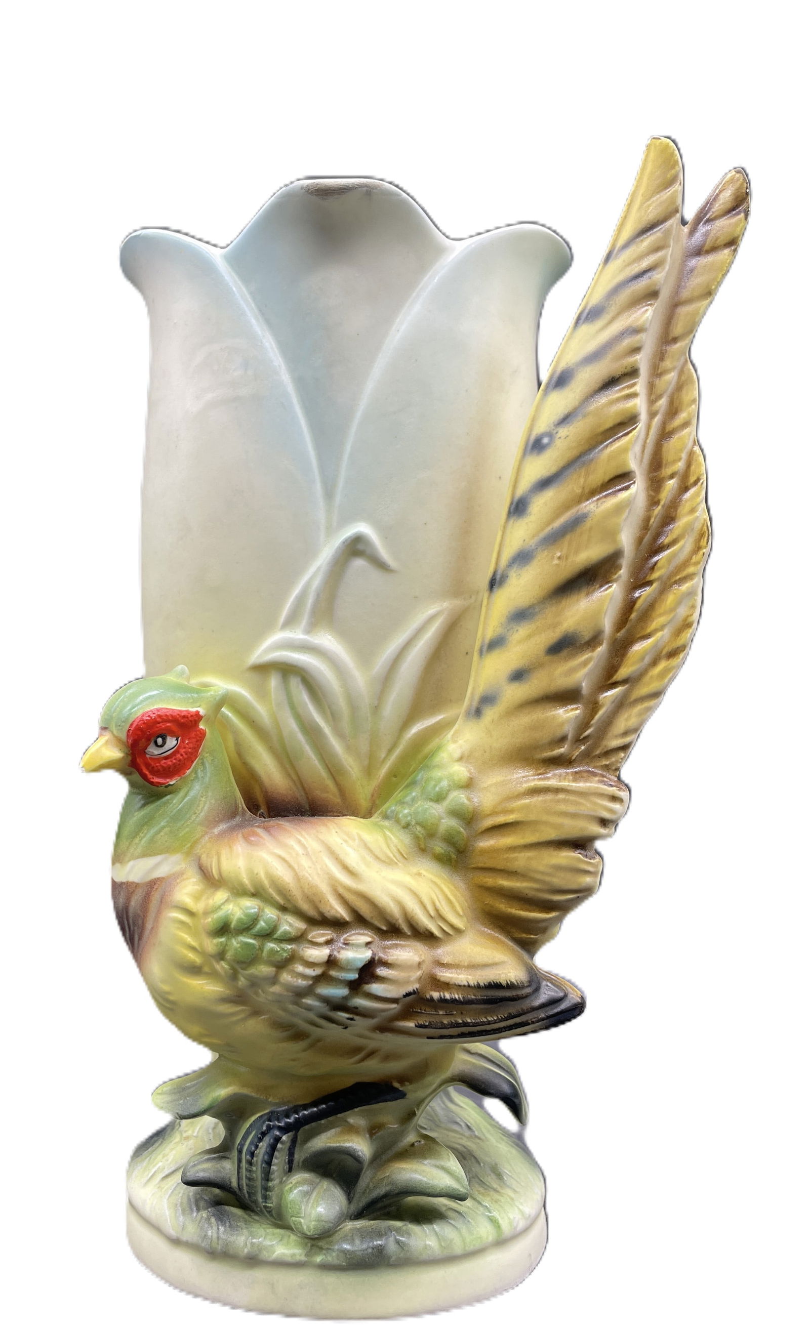 MidCentury Pheasant Wall Pocket or Table Vase (1 of 7)