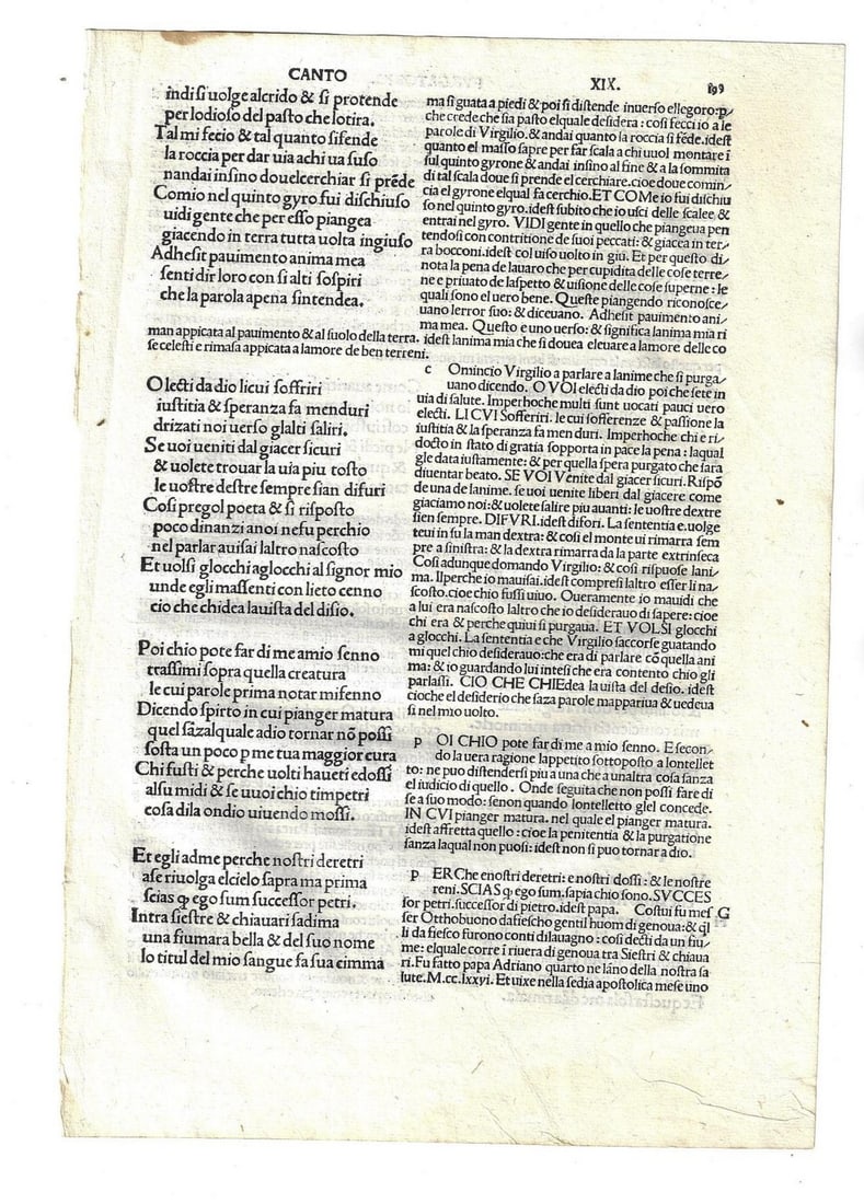 1491 Leaf Dante Divine Comedy Purgatory (1 of 2)