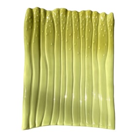 1970s Lime Avocado Green Asparagus Platter
