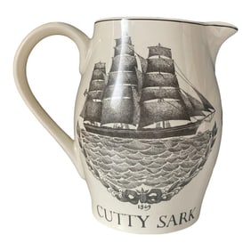 Cutty Sark Scotch Whiskey Water Pitcher, 1869