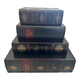 Faux Leather Book Storage Boxes -A Set