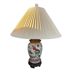 Vintage Asian Chinoiserie Table Lamp